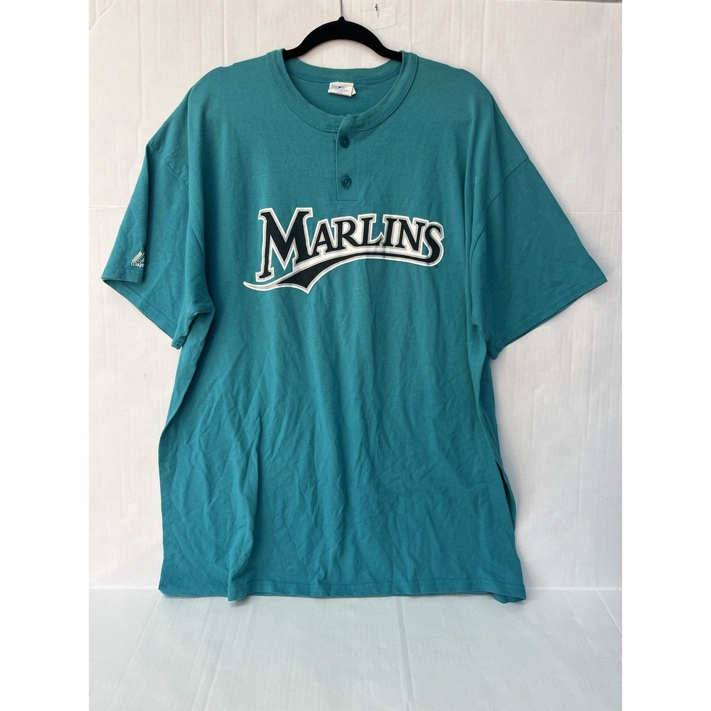 Vintage Miami Marlins Majestic Jersey Shirt 2XL